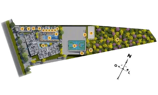 Áreas de lazer La Vista Barueri