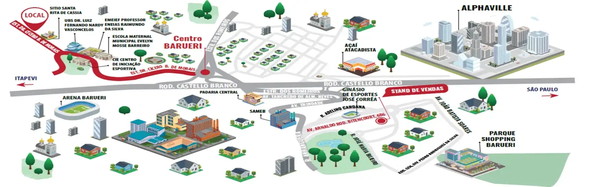 Vista panorâmica da região — La Vista Barueri